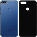 XOVO Back Cover for Honor 7C (Black, Dual Protection, Silicon, Pack of 1)