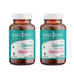 HealthBest KalciBest Calcium + Vitamin D3 60 Tablets | Pack of 2