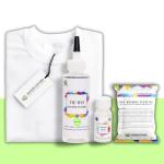 Kadam Skin Friendly Tie Dye Bottle With White T-Shirt, 100% Cotton 180 Gsm T-Shirt, Dye Activator - Color Fixative Included, Cold Fabric Dye Colors (Xl 43/4
