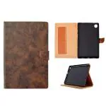RUPELIK Leather Flip Stand Cover with TPU Back Case for Lenovo Tab M7 Case 2nd Gen & 3rd Gen Model TB-7305F, TB-7305I, TB-7305X, TB-7306X 7 inch Tablet Back Case Cover (Dark Brown)