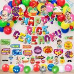Zyozique Annaprasanam Swirls Hanging With Happy Rice Ceremony Banner And Balloon,Photo Booth Props,Rice Ceremony Decorations Items,Baby Photoshoot Pro