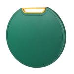 KATHIYAWADI Circle Double-Sided Chopping Board Antibacterial Chopping Block Thickened Kitchenware | 34 x 31 x 1 cm | Plastic | Green
