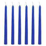 SITARA CRAFTS Blue Taper Candle 2 x 2 x 25 cm 400 g (Pack of 6)