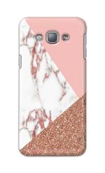 Tweakymod Printed Glitter Marble Back Cover for SAMSUNG A5(2018), A8