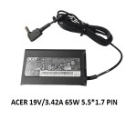 SOLUTIONS-365 ACER 19V/3.42A 65W 5.5* 1.7 PIN LAPTOP ADAPTER CHARGER