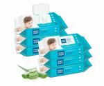 Mee Mee Baby Caring Wet Wipes with Lid |Clinically & Dertologically Tested,Infused with Aloe Vera Extracts, 72 Pcs (Aloe Vera, Pack of 6)