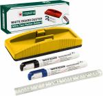 SRIRATNA Non Magnetic Premium Whiteboard Duster And Marker| Dry Erase Whiteboard Eraser for Erasing Whiteboard Marker or Chalk Board Writing - (Pack of 01 Duster ,2 Whiteboard Markers And 1 Unit of 30 Cm's Scale\Ruler, Multicolor) Dusters (Multicolor)