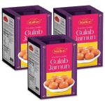 MADHAV | Gulab Jamun by Bikaner’s Madhav | 3Kg (1Kg Pack of 3) | Desi Ghee Preparation | Bikaneri Sweet | Handmade | Tin | Mithaai | Bikaneri