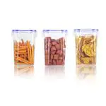 Florida Enterprise Airtight Food Storage ,Bpa Free Plastic Cereal Container for Kitchen Container 2500 ML -3 pcs Lock & Lock
