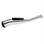 AllExtreme EX051 Heavy Duty Multi Bend Cobra Silencer Exhaust with Glasswool and Filter Compatible for BS3 and BS4 Model Bullet 350cc and 500cc (Black Tail Chrome Body)