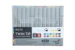 Brustro Twin Tip Alcohol Based Marker - Basic B (Set Of 12)