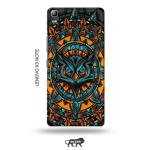 Tweakymod Printed Angry Owl Back Cover For Lenovo K3 Note