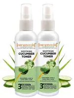 Aryanveda Cucumber Face Toner For Glowing, Dry Skin & Pores Tightening With Cucumber For Men & Women 100 ml (Pack of 2)