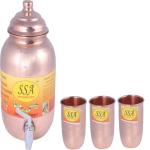 Shivshakti Arts SSA-2278-2-3 Jug Glass Set (Copper)