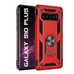 Realcase Red Polycarbonate, Thermoplastic Polyurethane Back Cover Case For Samsung Galaxy S10 Plus
