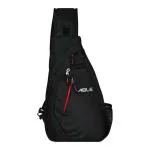 Able Alpha Chest Bag for Men and Women Crossbody Bag, Shoulder Bag with Adjustable Strap, for Travel, Outdoor Activities,Cycling (Black)