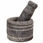 Natural Stone Mortar and Pestle Set - 5-Inch Durable Spice Grinder, Perfect for Grinding Herbs, Spices, and More - Ideal for Traditional and Modern Kitchens