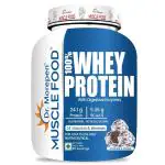 Dr. Morepen Muscle Food 100% Whey Protein with Digestive Enzymes in Cookie & Cream Flavour - 2 Kg
