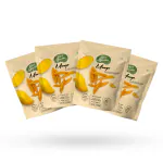 SUPER MUNCHIES Mango Chips, Vegan, Gluten Free, High Fiber, Zero Cholesterol, Low Fat, No Preservatives, No Trans Fat, NO Added Sugar (Pack of 4)