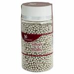BLOSSOM Edible Silver Balls Sprinkles for Cake Decoration (Size- 1) 125 g
