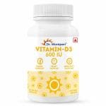 Dr. MOREPEN Vitamin D3 for Stronger Bones, Heart Health, Muscle Strength, Immune Support & Flexible Joints - Enhances Absorption of Calcium & Phosphorous | VITAMIN - D3 600 IU | 60 Softgels