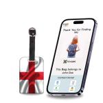 tag8 England Flag Tag Smart Bag tag |Trendy Luggage tag ID Identification National Flag Theme Fashionable Digital name tag | Airline compliant, SITA World Tracer Code Enabled | Travel Gift idea, Collectible