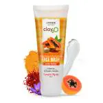 LONGENE Ubtan Face Wash with Papaya for Clear Glowing Skin | Powered by Anti-Tan Turmeric, Saffron & 6 Natural Actives | For All Skin Types | Vegan, 100mL