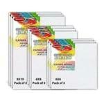 Qatalitic Canvas Board Combo Set Of 9 Pc. 8 X 10 Inches, 6 X 8 Inches, 6 X 6 Inches, 100% Cotton, Acid Free, Blank White Mini Canvases For Oil, Acryli