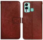 AmericHome Infinix HOT 12 Play, X6816C Multicolor Artificial Leather Mobile Flip Cover