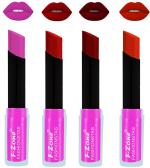 OUR BEAUTY Multicolor Rich Color Matte Lipsticks Set, 14 G (Set Of 4)