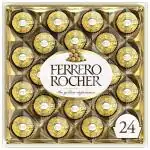 FERRERO ROCHER 24 Pcs Milk and Hazelnut Chocolate Truffles (300 g)