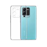 Fastship Rubber silicone Back Cover for Vivo V25 Pro 5G - Transparent