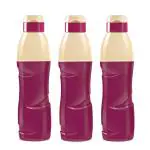 Milton Plastic Purple Kool Crony 900 Insulated Water Bottle (Set Of 3)