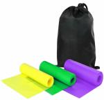 FirstFit Resistance Loop Bands | Elastic Exercise Band Set | Best Resistant Workout Loops for Booty, Glute, Leg & Thigh Exercising  - Green(10-15)lbs,Yellow(15-20)lbs & Purple(20-30)lbs - 59 X 6 Inch