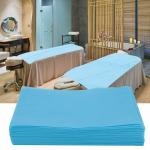 KUDIZE Disposable Non-Woven Bed Sheet for Hospital; Hotel; Spa and Beauty Parlor 30 GSM (Blue; 42 x 84 Inch/105 X 210 cm) (Pack of 50)
