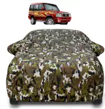 Auto Hub Tata Sumo Gold Car Cover with Mirror Pocket and Soft Cotton Lining,Waterproof Tata Sumo Gold Car Body Cover, Army Print