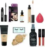 DAIMANPU Big Makeup Combo Kit with Jet Black Mascara Makeup Kit, Cosmetic Combo (10 Items in the set)