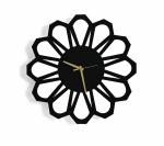 Future Works The Black & White Wooden Floral Wall Clock | Wall Clock Big Size for Hall Large | Wall Clocks for Bedroom/Hall/Kitchen/Offices (12 inch)
