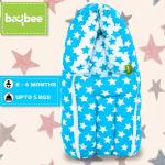 Baybee Blue Cotton Printed 3 in 1 Baby's Bed cum Sleeping Bag (0-6 M)