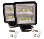 Autofasters 48 Led Fog Square Light Square for Car, Off Road Truck, Pickup, Jeep, SUV, ATV and UTV -2 PCS