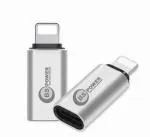 BS Power Type C to Micro USB Adapter Metal Type C to Micro USB Male Convert EZ279- Type c to IPH( 2 Packs)