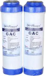 Pireti-Aqua Carbon Ro Carbon Filter Solid Filter Cartridge - 10 Inch (Pack Of 2)