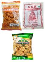 Thangapandiyan Gundu Murukku, Mixure, Kadalai Mittai, 250 Gm (Combo Of 3)