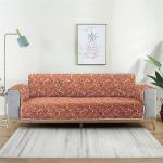 CORTINA Reversible Sofa Cover 100% Polyester Fabric Couch Covers Suitable Home Office 2 Seater Orange 145 cm 185 cm