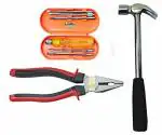 GLOBUS Durable Plier, Hammer and Screwdriver 3 Piece