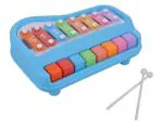 Goyals Blue Musical Big Size 8 Keys Xylophone Cum Piano For Kids And Toddlers