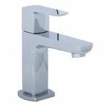 JAQUAR KUBIX PRIME Series Table Mounted Regular COLD ONLY BASIN TAP / TAP (Chrome) | TOP LEVER, Brass Body Water Tap/ Faucet/ Cock for Bathroom / Kitchen Wash Basin | KUP-CHR-35001PM