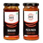 Zissto Makhani And Pizza Pasta Sauce, 250 G (Combo Of 2)