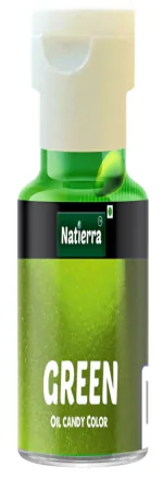 Natierra Edible Oil Candy Color -Green | Cake Edible Art Oil Candy Colors Edible Colors |40ml