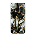 Qrioh Granite Marble Glass Case for OnePlus 6T